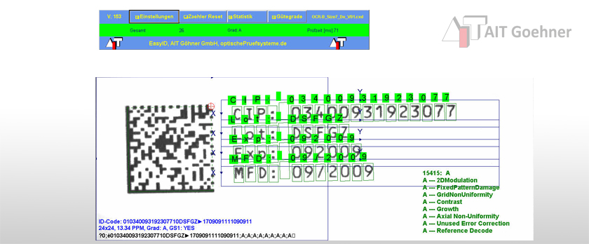AIT EasyID-Pharma Software Screenshot