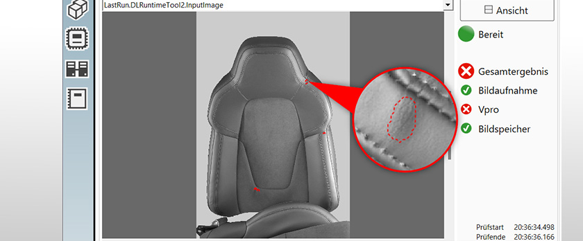 AIT Seat Cover Inspection mit AIT EasyDL Qualitätskontrolle von Autositzen