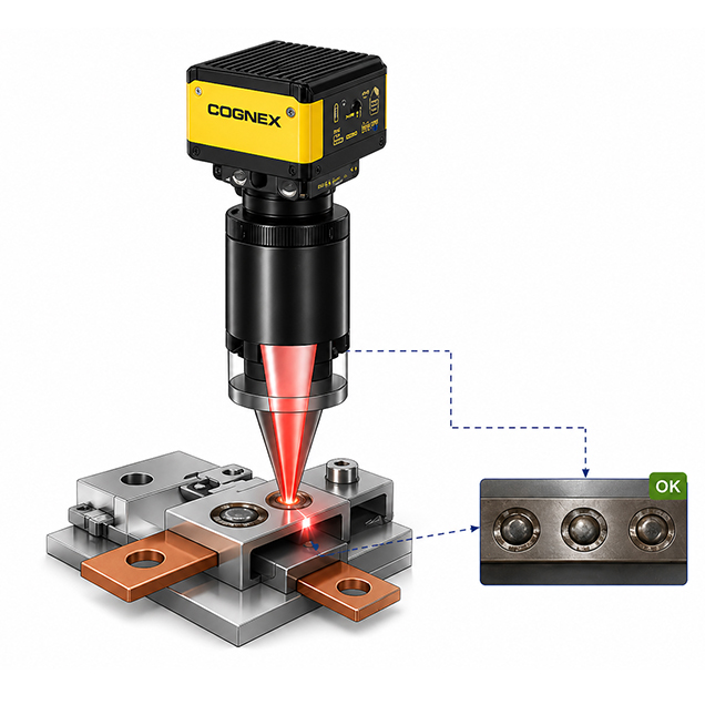 Cognex Kamera bei Schweißnahtkorrektur