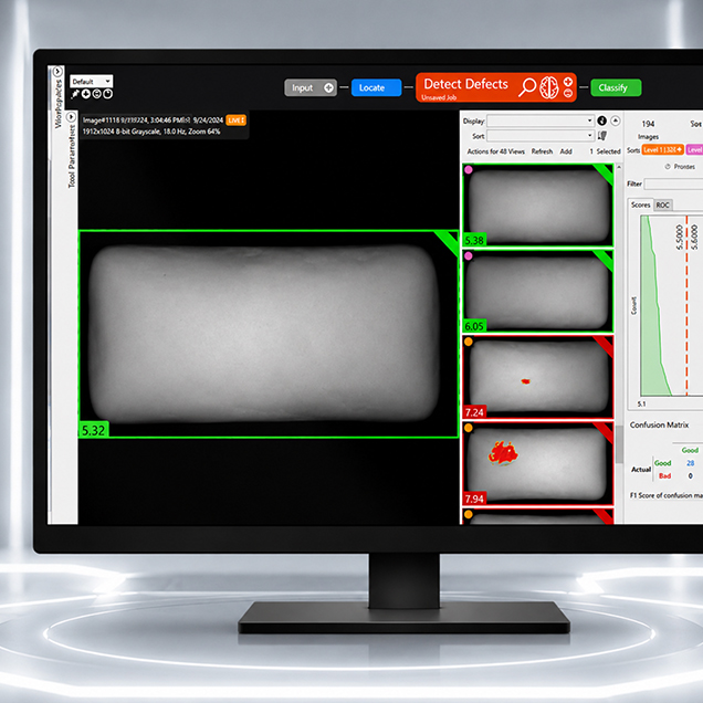 Screenshot der Cognex VisionPro Deep Learning Software